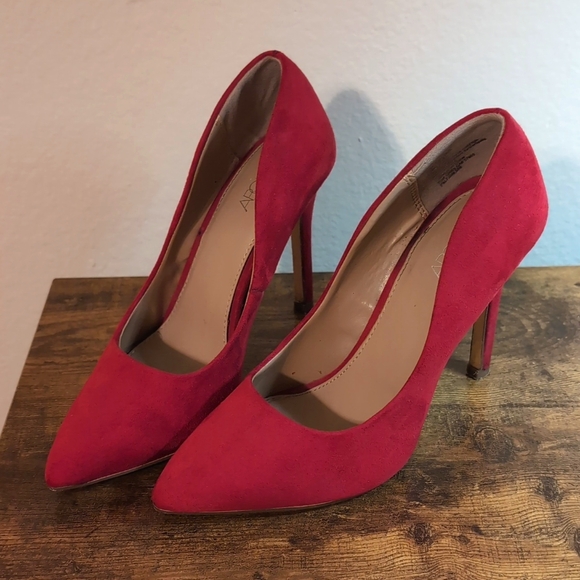 Abound Shoes - Nordstrom Red velvet pumps Abound Size 5.5